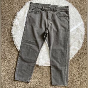 Diesel Jeans Rhial Slim Carrot Gray Mens Size 32